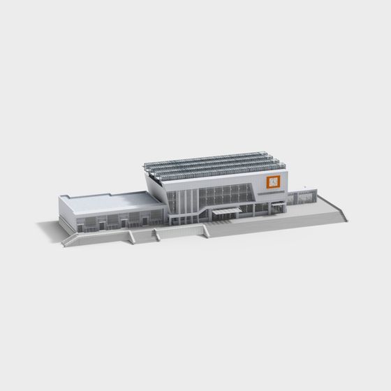 Modern Urban Building 3D model with Unique Design