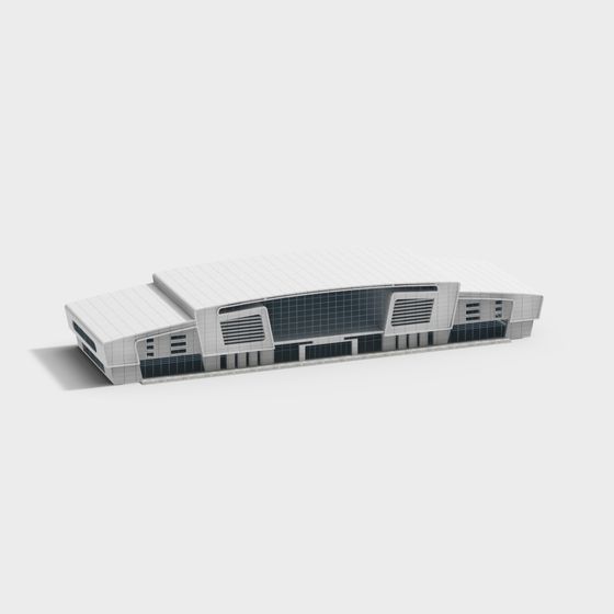 Futuristic Technology Center 3D model