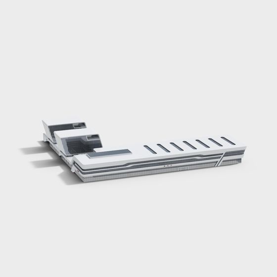 Future Tech Center 3D model for Innovative Designs