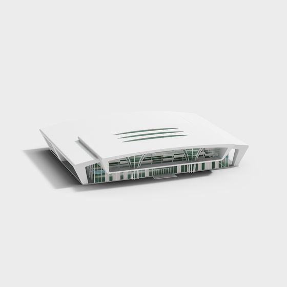 Futuristic Tech Center 3D model