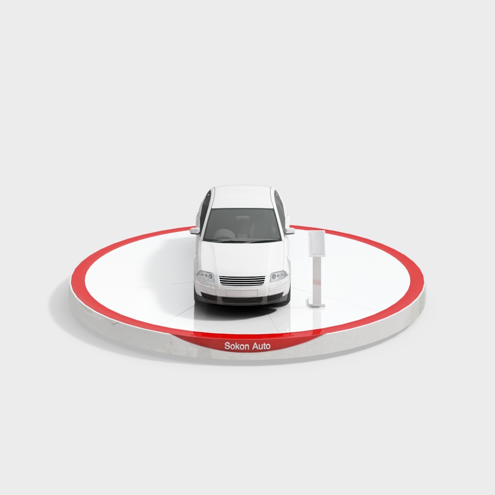 Sokon Auto Low-Poly 3D Model