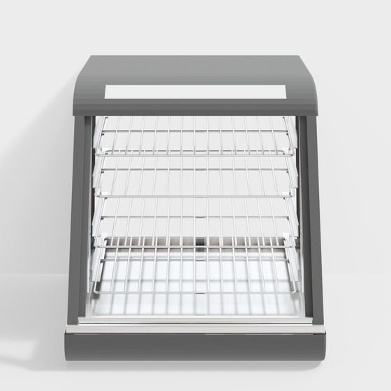 Urban Display Cabinet Low-Poly 3D model