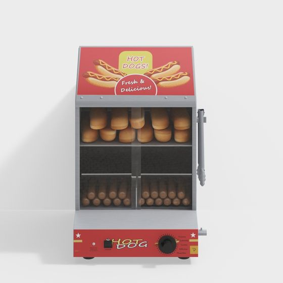 Vintage Hot Dog Stand 3D model