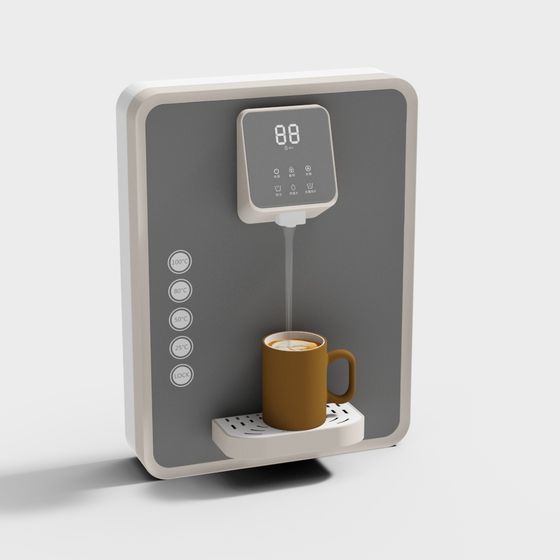 Smart Water Dispenser 3D model for Modern Living