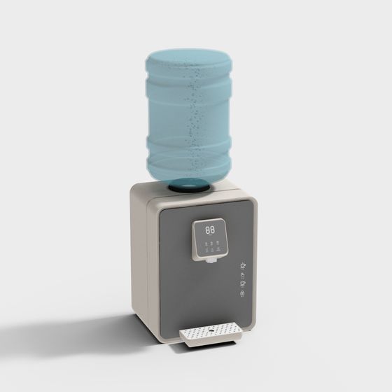 Stylish Water Dispenser 3D model for Modern Spaces