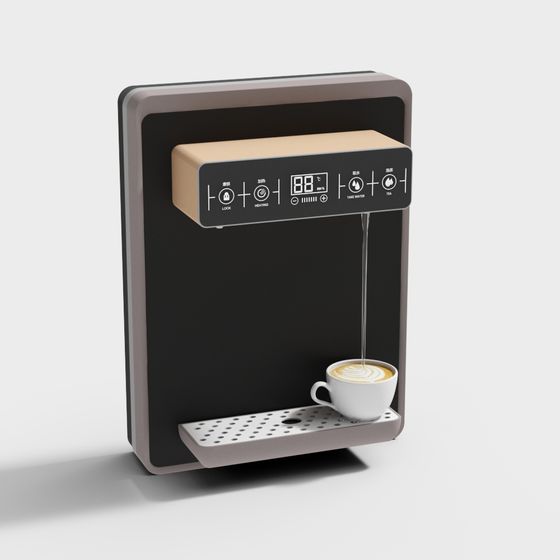 Smart Brew Coffee Machine 3D model for Modern Spaces