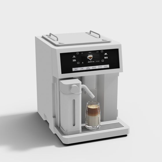 Smart Coffee Machine 3D model for Modern Urban Living