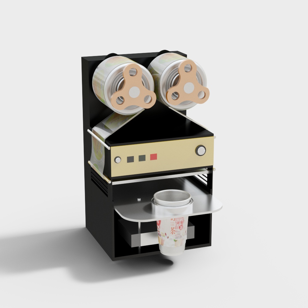 Milk tea cup sealing machine