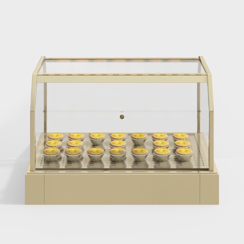 Egg tart display cabinet