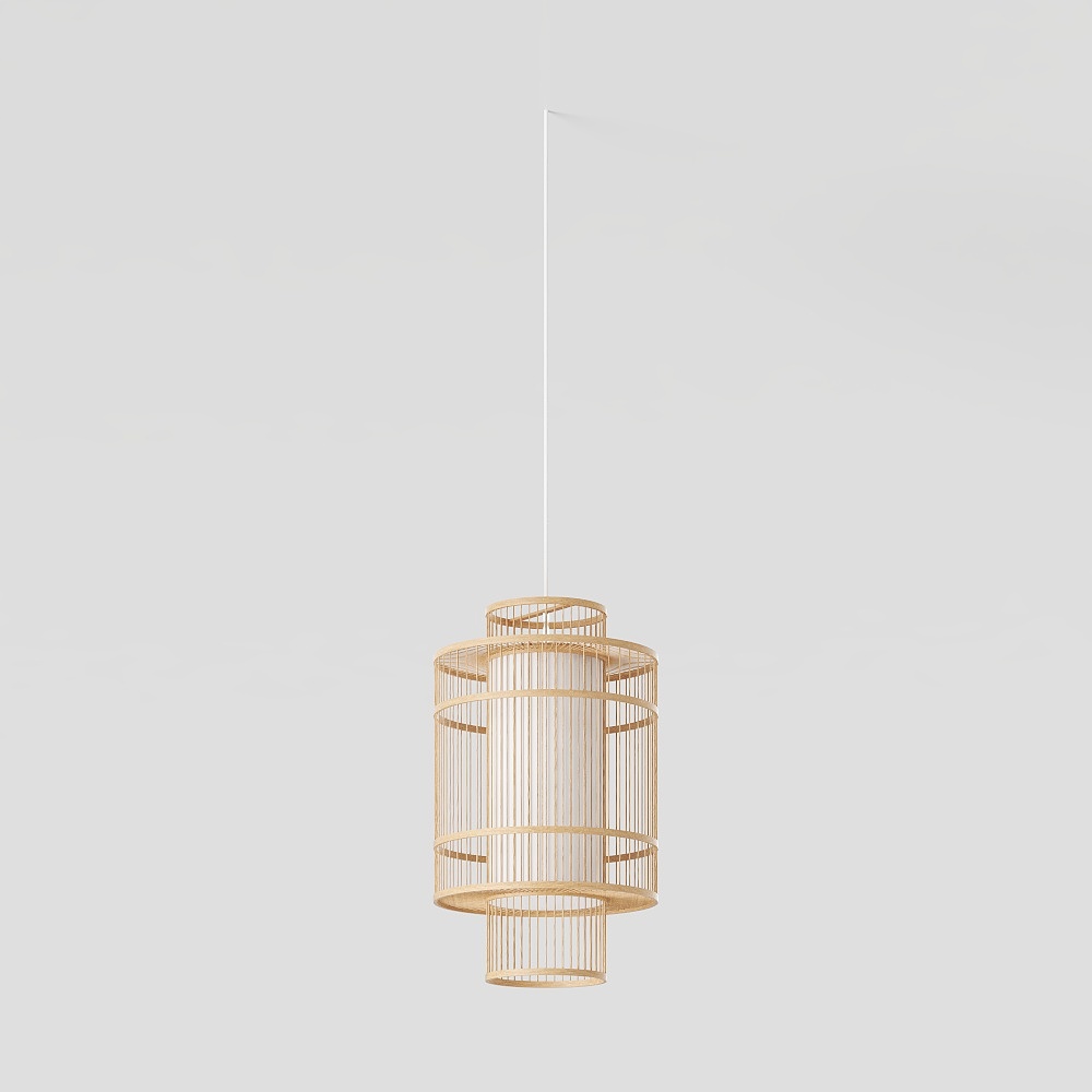 Bamboo chandelier