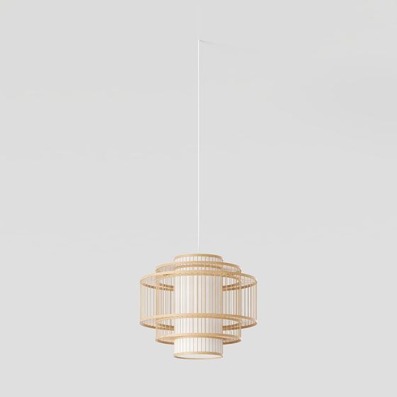 Geometric Pendant Light 3D model for Modern Interiors