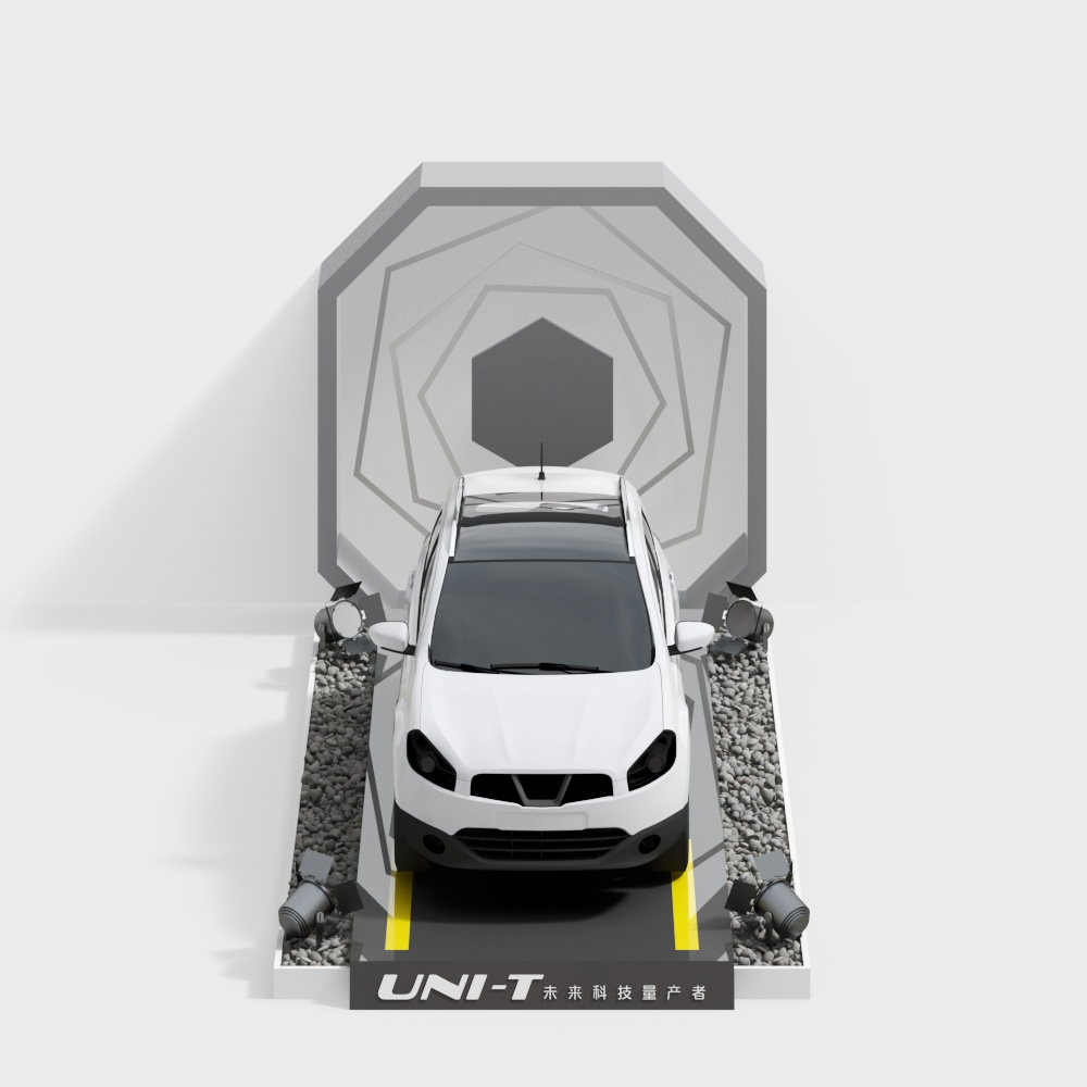 UNI-T Futuristic Low-Poly 3D Model