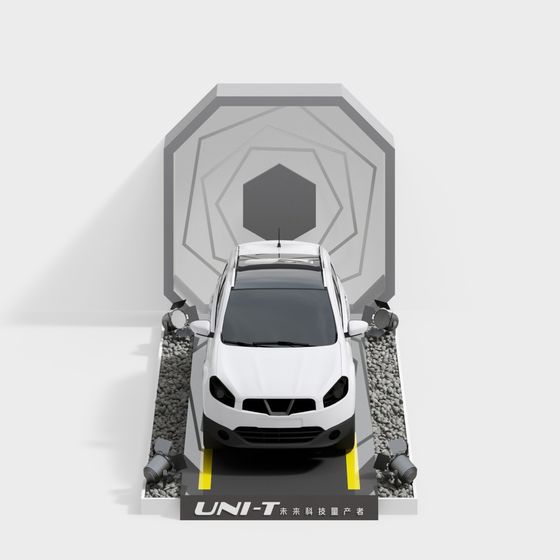 UNI-T Futuristic Low-Poly 3D Model