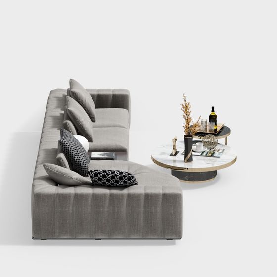 Canapé 2 places canapé multiseats tissu contemporain canapé combinaison