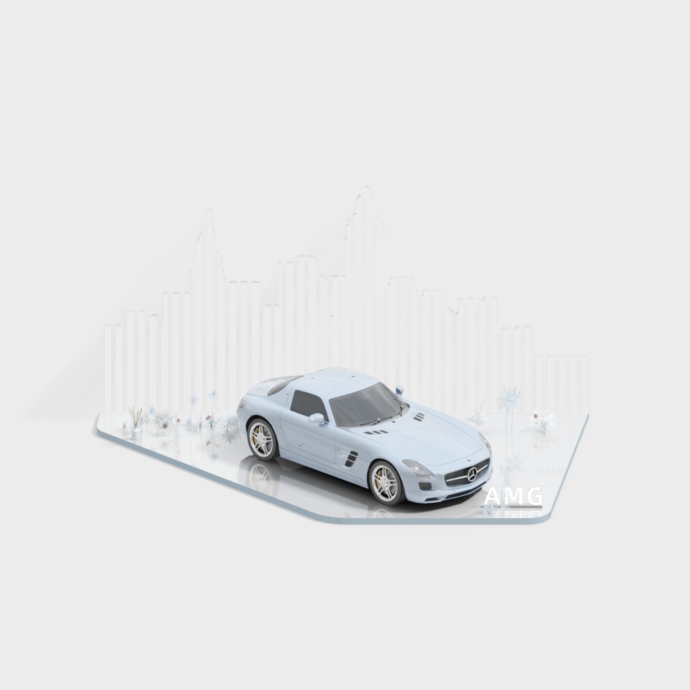 Elegant AMG Sports Car 3D model