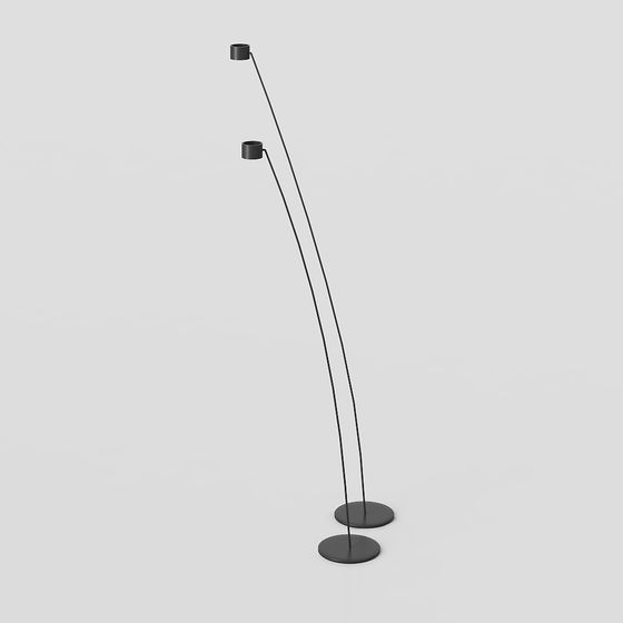 Minimalist Floor Lamp 3D model