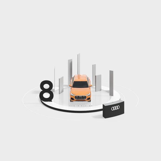 Stylish Audi Q5 3D Model for Modern Applications