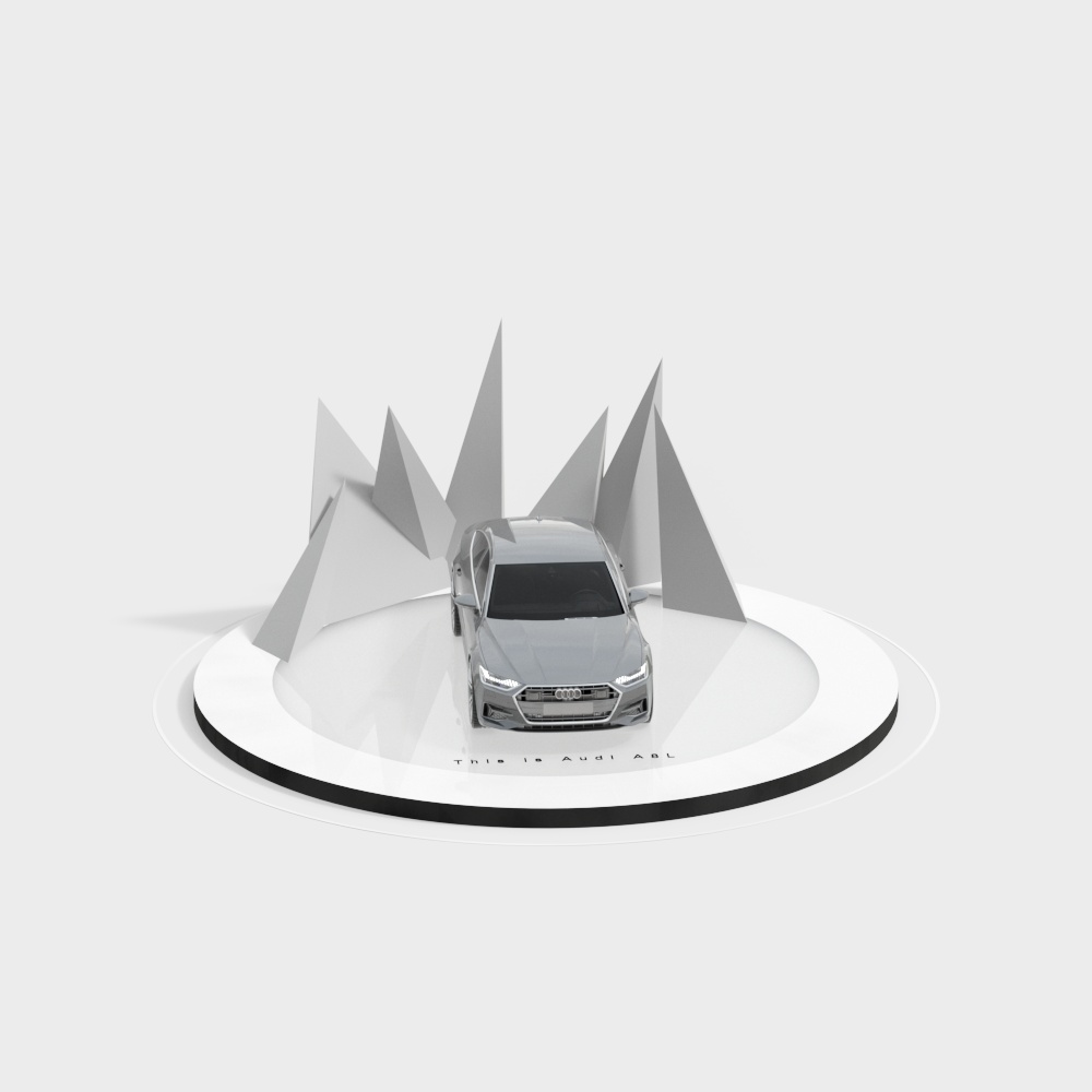 Audi A6L 3D model - Low Polygon Design