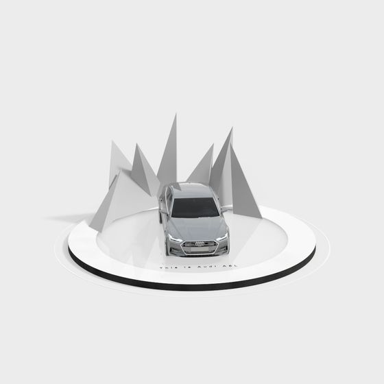 Audi A6L 3D model - Low Polygon Design