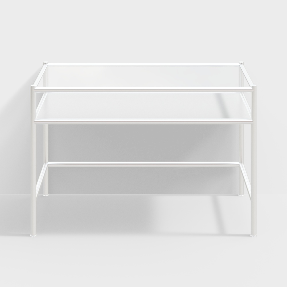 服裝店展示二手不銹鋼管桌