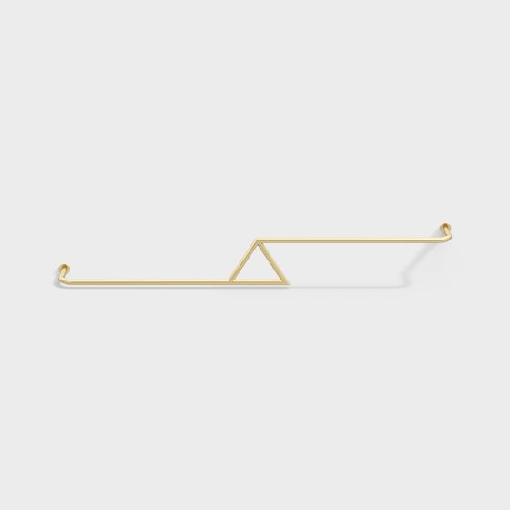 Elegant Balance Beam 3D model for Creative Projects