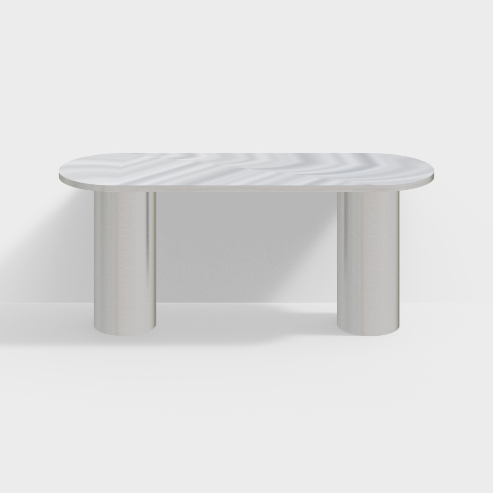 Clothing store island display table stainless steel display table