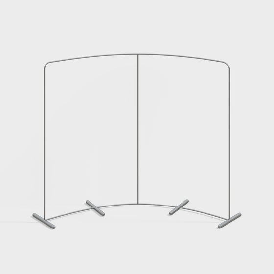 의류 매장 디스플레이 랙_바닥형 곡선 옷걸이_나카지마 디스플레이 랙