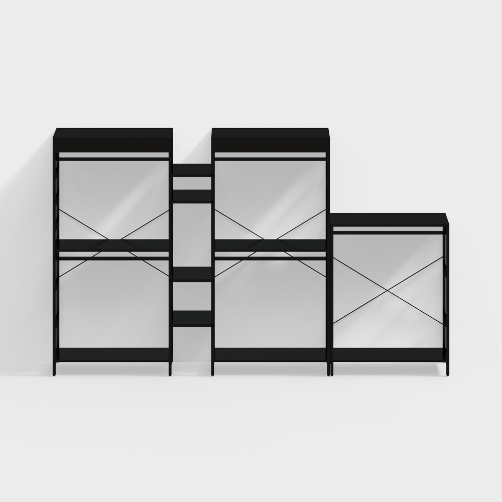 Clothing store display rack floor-standing clothes hanger display rack