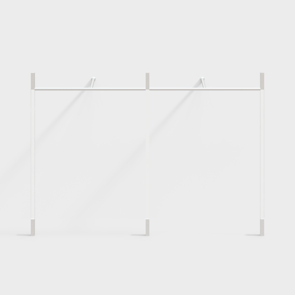 Clothing store display rack