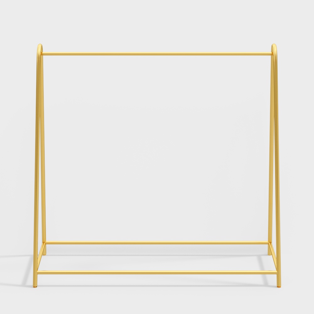 Display rack for clothing store_gold
