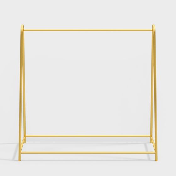Elegant Golden Hanger 3D model for Modern Aesthetics