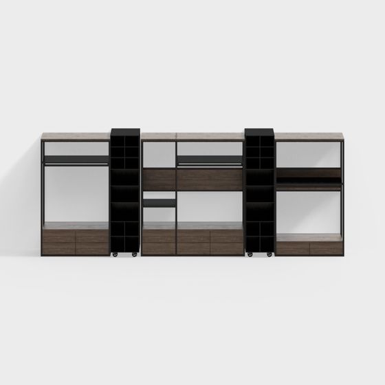 Urban Storage Unit 3D model for Modern Interiors