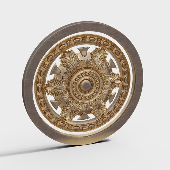 Sophisticated 3D Decorative Circle Model for Creative Projects