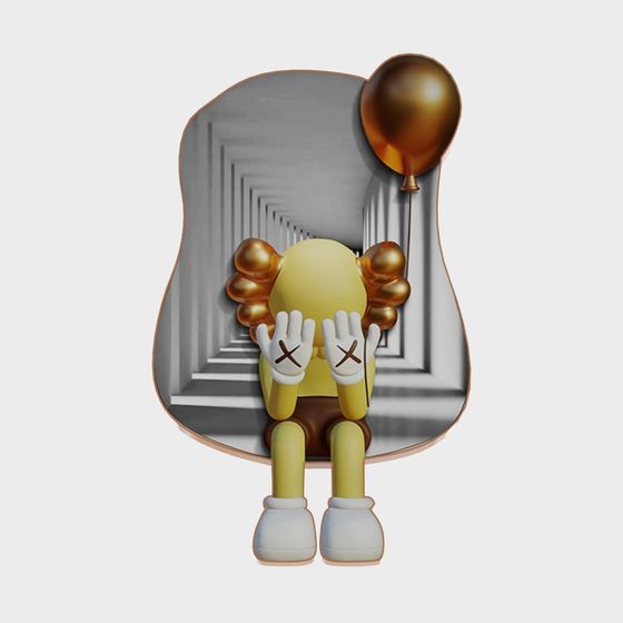 Lonely Bear Low Poly 3D model