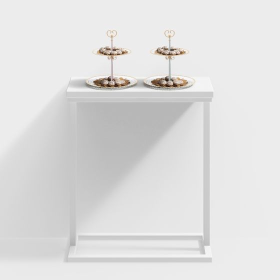 Elegant Dessert Display Stand 3D model
