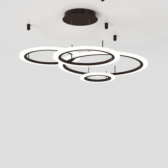 Suspended Halo 3D Model for Contemporary Design