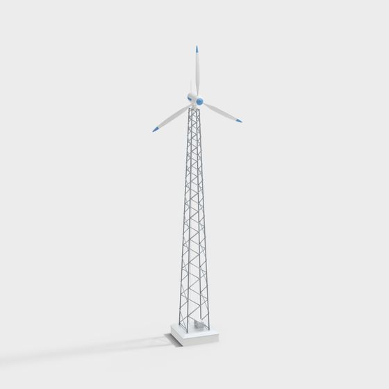 Futuristic Wind Turbine 3D model