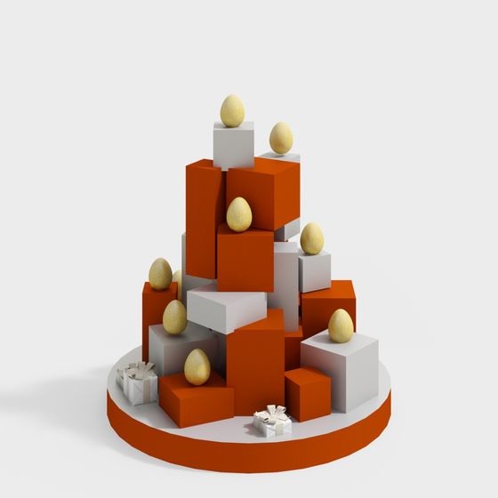 Color Tower 3D model – Geometric Design