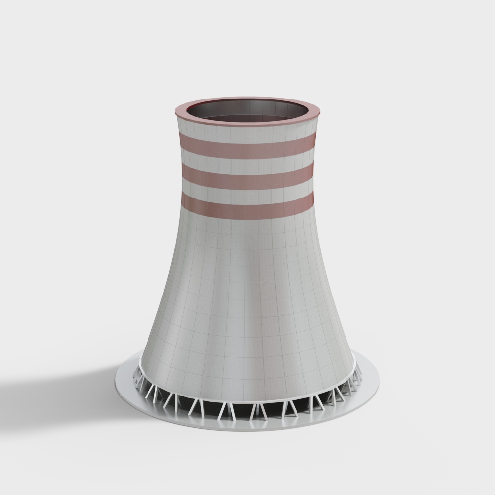 Industrial Aesthetic Cooling Tower 3D model