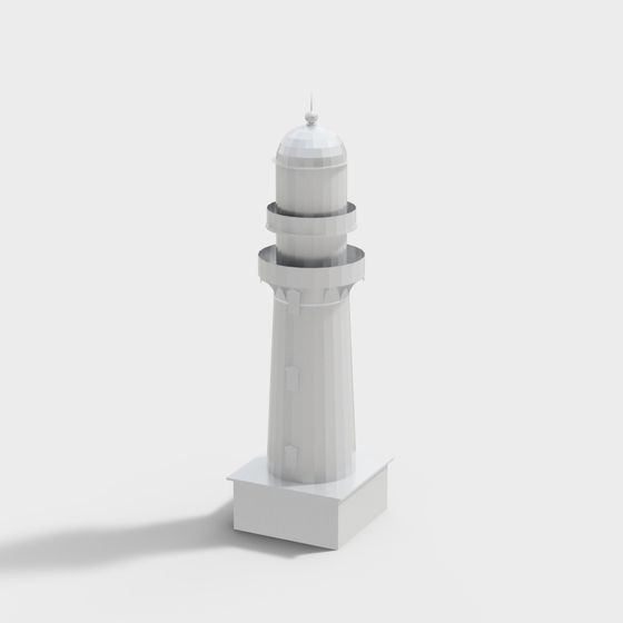 Stylish Lighthouse 3D model for Coastal Designs