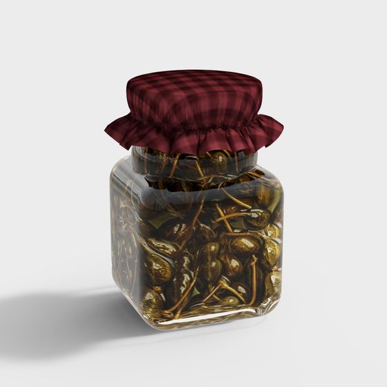 Pickled Olives Jar 3D model