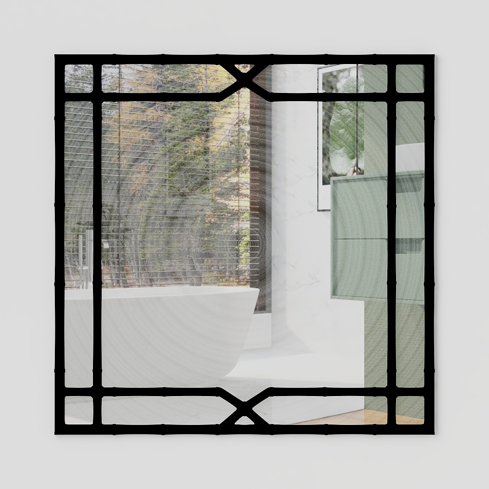 square simple mirror