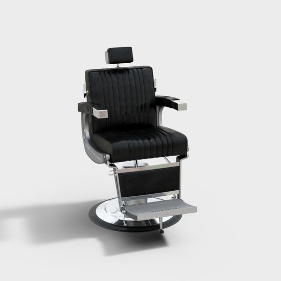 Vintage Barber Chair 3D model