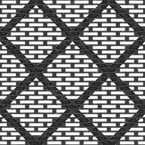 Black Hollow Metal Decor 3D Model for Interior Design