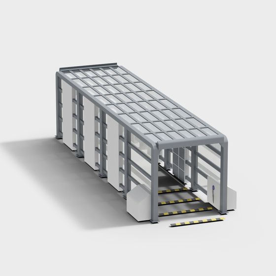 Urban Bus Stop 3D Model