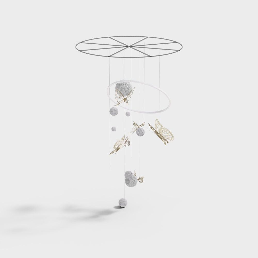 Shopping mall atrium pendant