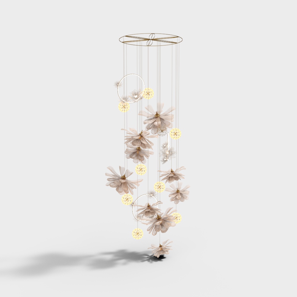 Shopping mall atrium pendant