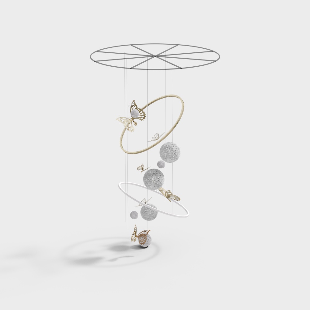 Shopping mall atrium pendant