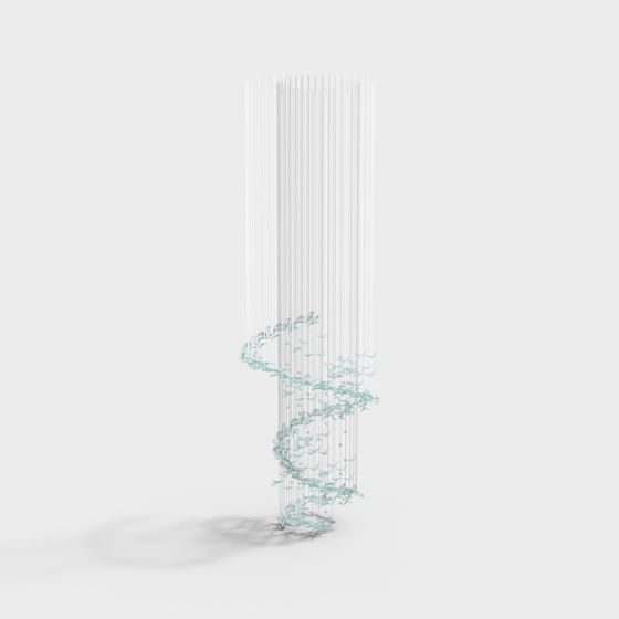 Flowing Column 3D Model