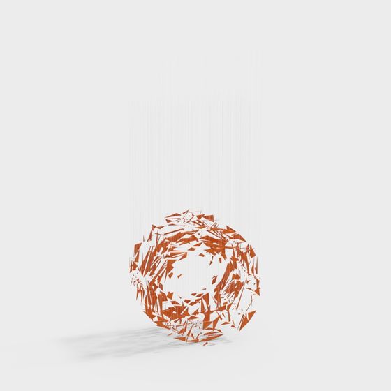 Futuristic Crystal Sphere 3D model for Creative Projects